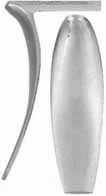 Golden Age Style Buttplate, in sand cast nickel silver

Overall length 4-1/2", width 1-3/8", comb 2-3/8"